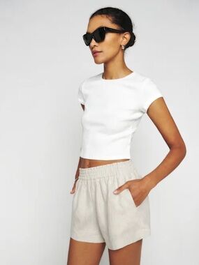 Reformation Mila Linen Short Size: S